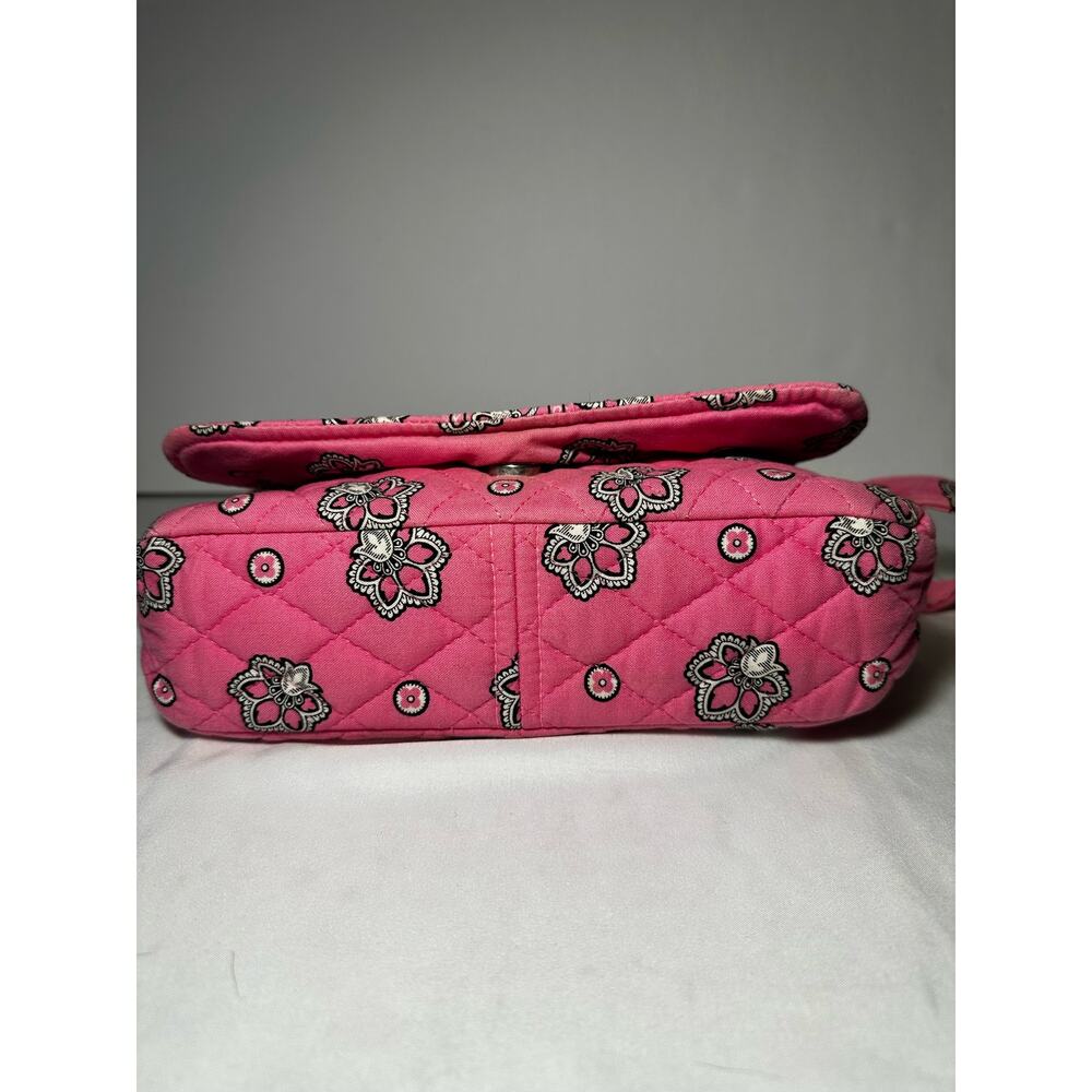 Vera Bradley Pink Flamingo Vintage Flap Front Purse - Picture 3 of 7